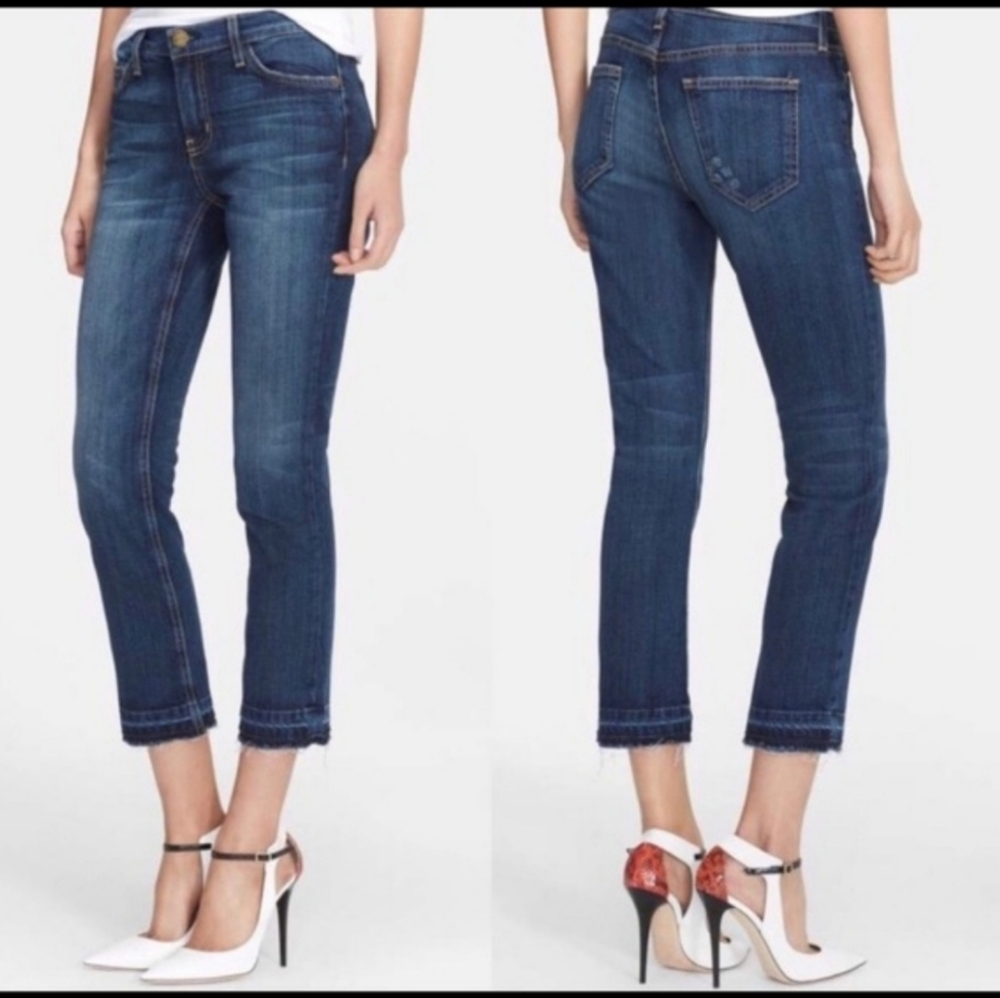 Current/elliot cropped straight jean